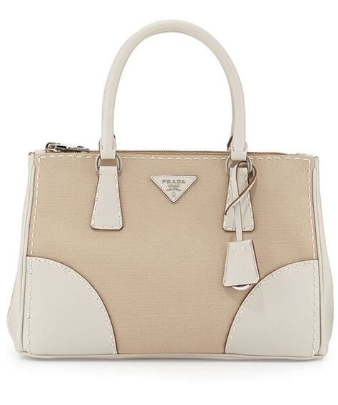 prada city stitch tote bag|Prada City Stitch Tote Bag, White (Corda+Gesso) .